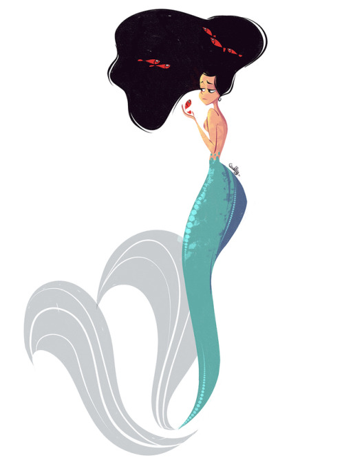 Mermaid !!!!!!I couldn’t do all MerMay this year because of my moving. But i still love to draw merm