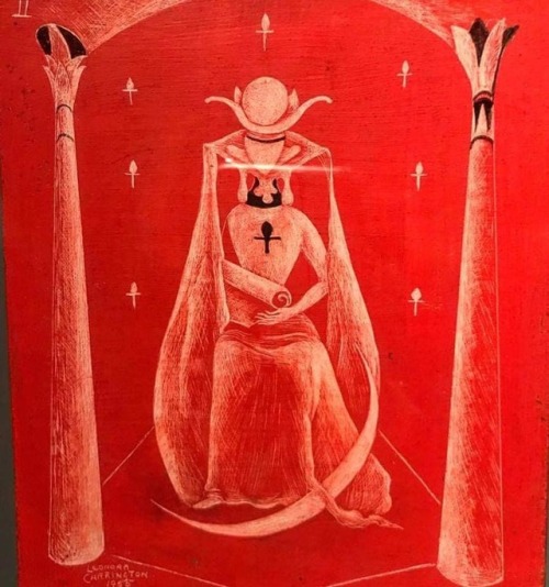 womansart:Tarot cards, re-interpreted by Leonora Carrington. They all make up for a single piece, wh