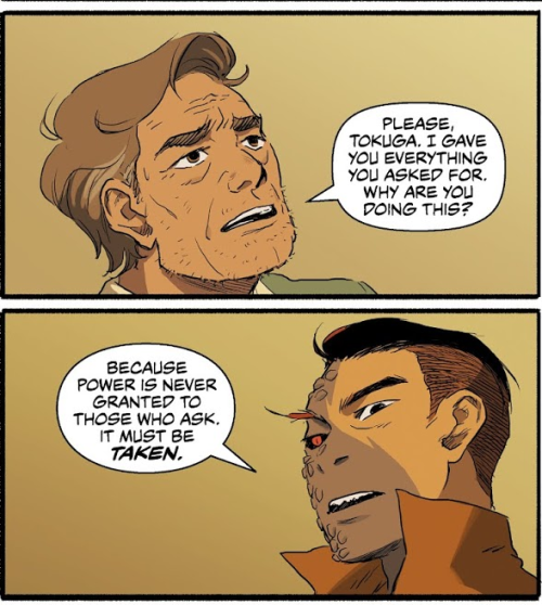 Spoken like a true asshole, Tokuga.The legend of Korra Turf Wars Part 3