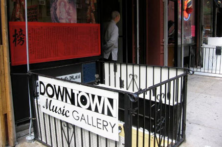 vinylbibyl:  Downtown Music Gallery  13 Monroe St., New York, NY Last Memorial Day, while exploring the streets of New York City’s Chinatown with wife and friends, I flew a sorty over to Downtown Music Gallery.  Without Yelp, I would have never stumbled