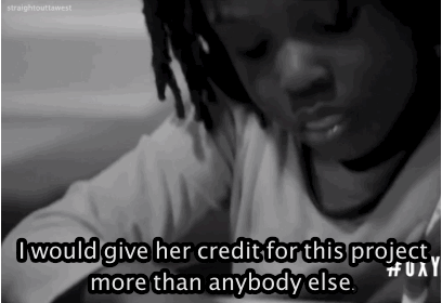 hausofkendricklamar:  straightouttawest:  Kendrick Lamar on Schoolboy Q daughter.  <3