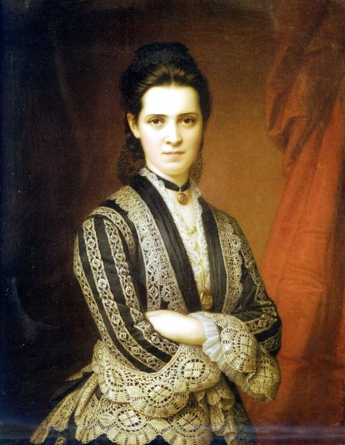 hauntedranch: Miklós Barabás, Portrait of Ilona Zichy, 1877