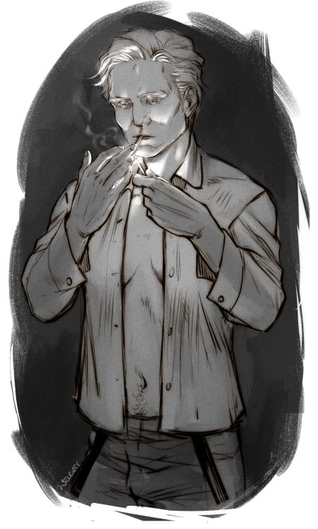 Hosea+cigarette.@toakenshire andplatonicharmonics this is for you :’)Patreon-Twitter-Instagram