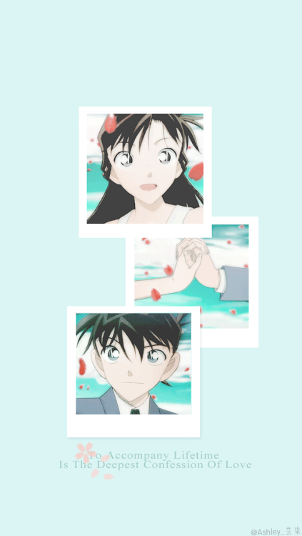 Shinichi&amp;Ran ☆ Wallpapers x 8(640*1136px) Please indicate the source if authorized  @as