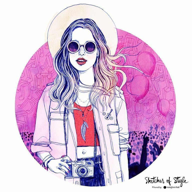 sunglasshut:  Kicking off a new season of #SketchesOfStyle with the round shape,