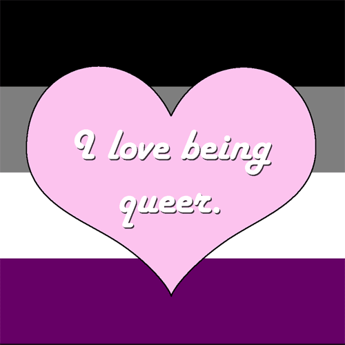genderqueerpositivity:(Image description: a gif of asexual and aromantic spectrum flags, in the cent