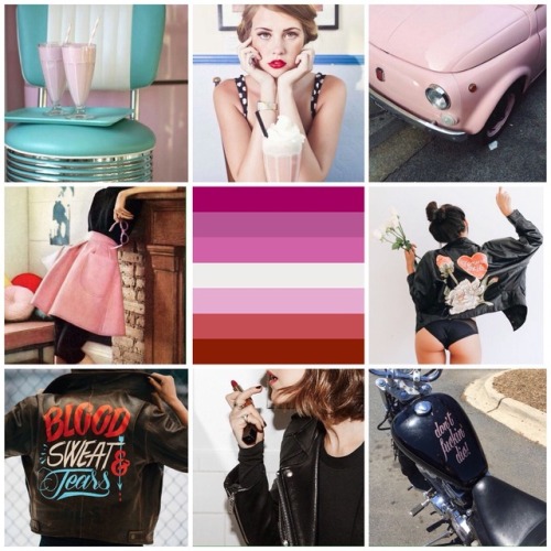 lgbt-mood:Lesbians / With Vintage Good Girl and Bad Girl 1950’s Themes - moodboard for anon!