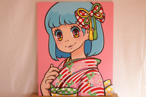 madoka07: Madoka Kinoshita Canvas art “2017”Acrylic paint on Canvas. 35.8267in x 28.622in. Price - 150,000 yenYouTube >> https://youtu.be/mc0eC2TW3o0 