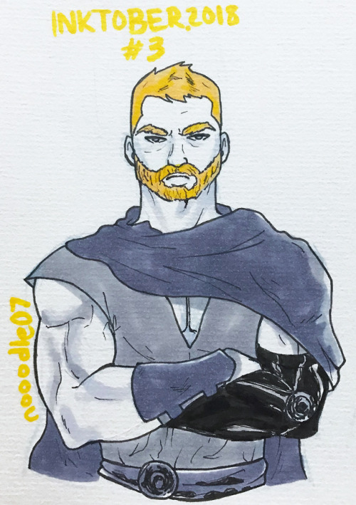 Day 3! a bit late tho ;w; inspired by Russell Dauterman! I love his design for unworthy thor &lt