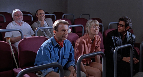 ultrakillblast: JURASSIC PARK (1993) Malcolm being the only one looking back at John Hammond. Bc he 