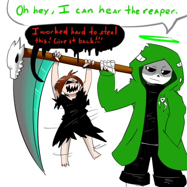 A Wild Shipper Has Appeared! — bladedee: Reaper Sans is fun o3o