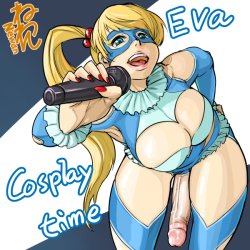 neone-x:  Cosplay time on Picarto.tv streaming.Eva