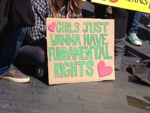 equalityandthecity: Girls just wanna have fundamental rights.