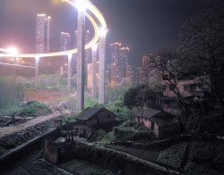 boundlism:    Elevated roads encroaching farmhouses - Chongqing, China   