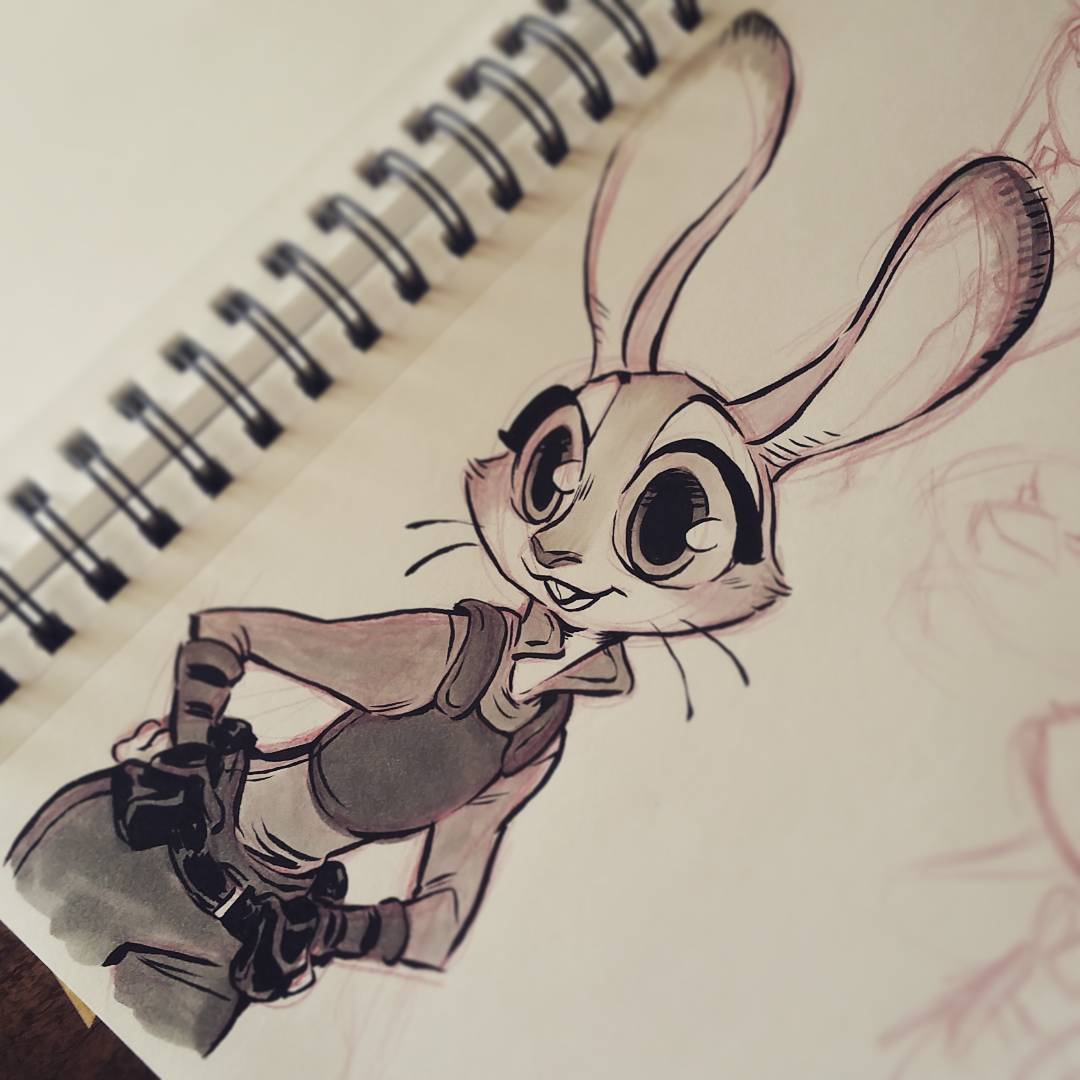 littlewitchcurry:  All of the little ink Zootopia doodles I’ve done over the past