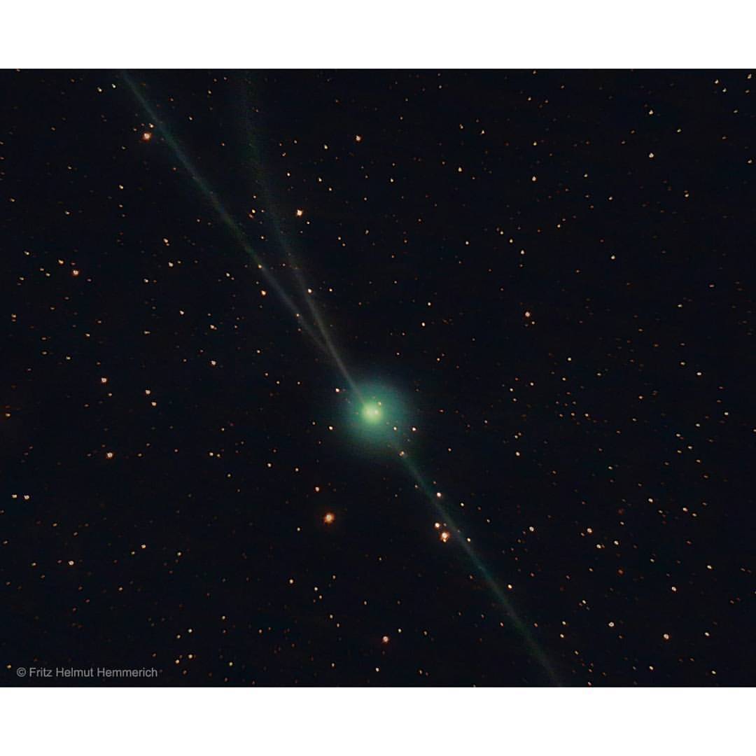 Almost Three Tails for Comet Encke #nasa #apod #comet #encke #tail #tails #iontail