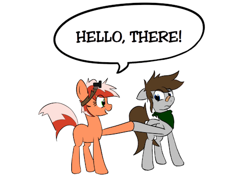 askfuselight:  ask-ruby-streak submitted:  You’re totes cool.   ((Look who finally got to making a gif, albeit a simple one. Gotta start somewhere and all that. Also, ignore the magically appearing bag, I don’t know what her cutie mark is so hey,