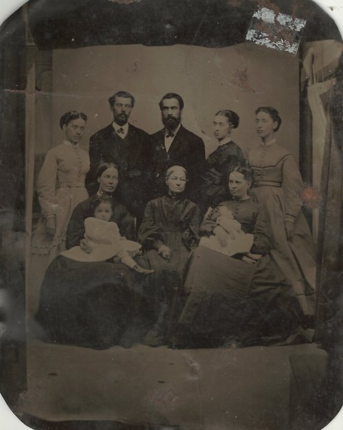 I bought this 1860s tintype at an antique sale and I thought it would be fun to track my progress as