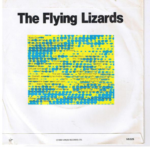 postpunkindustrial: The Flying Lizards ‎– TV 7″