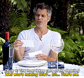timothyolyphant:Timothy Olyphant Learns Fancy Meal Etiquette