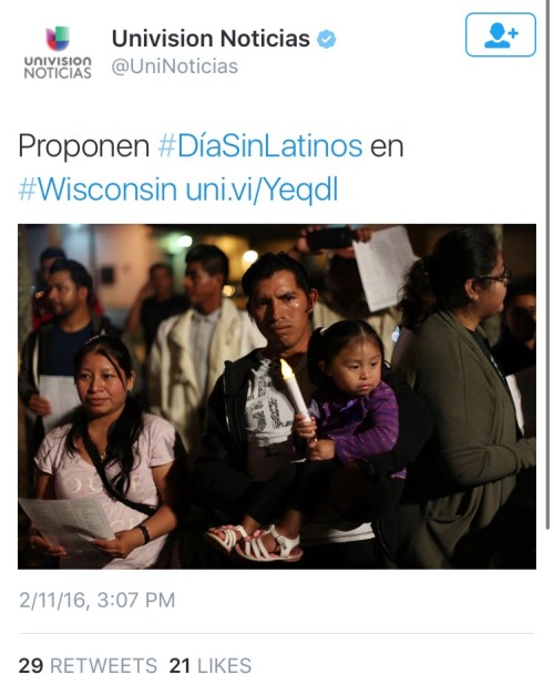 flowersinmyphro:elpajaromasnalgon:izzy-strummer:What would a day be like without Latinos?Madison wil