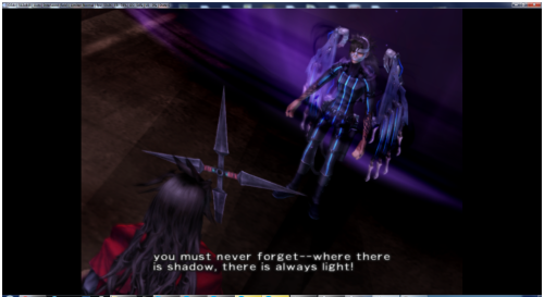 quartercirclejab:i like that Yuffie took the time to climb up there and was apparently just waiting 
