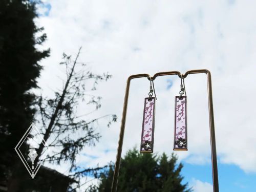 Spring themed Cherry Blossom Earrings in stock nowAnother part of my original designs made in spri