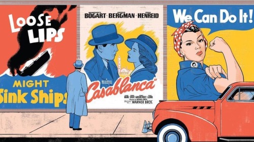 PBS recently asked me to illustrate this piece for Casablanca’s 75th anniversary and about how the f