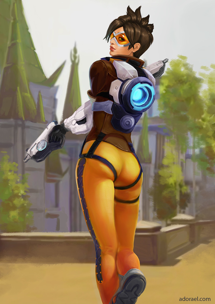 borealisowl:  Widowmaker, Tracer / adorael She has…AS- https://www.artstation.com/artist/adoraelDA-