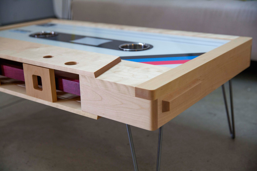 itscolossal:  Functional Mixtape Coffee Tables  