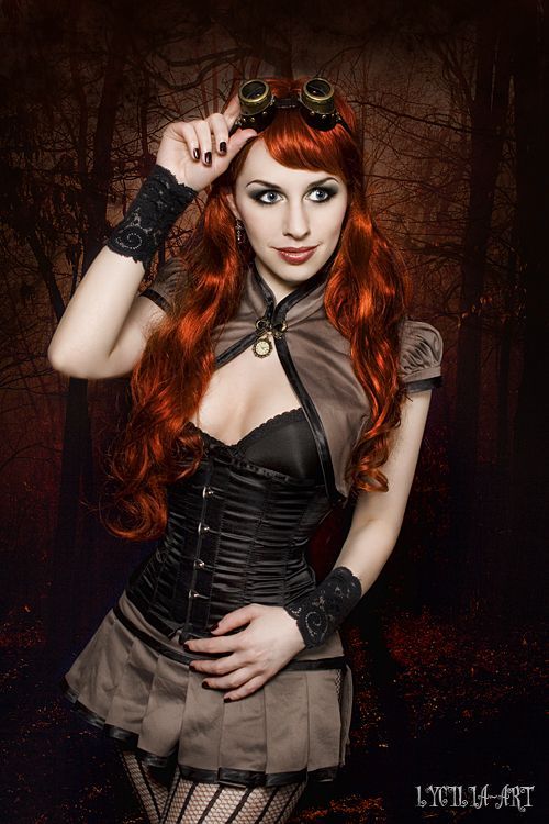bimbohearts:  what-the-hell-is-steampunk:  source  Wowsers she’s super pretty!