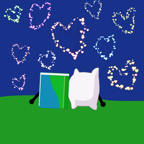 Book X Pillow Art Right NEOW/silly