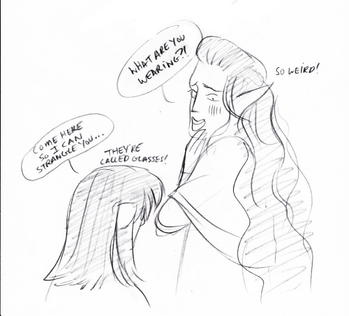 scorpionhoney:Fëanor with glasses…it was too cute not to drawIT’S ALL WESLEY’S FAULTI hope you like 