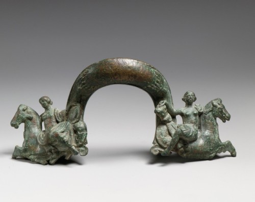 met-greekroman-art:Bronze handle of a shallow basin, Greek and Roman ArtMedium: BronzeThe Bothmer Pu