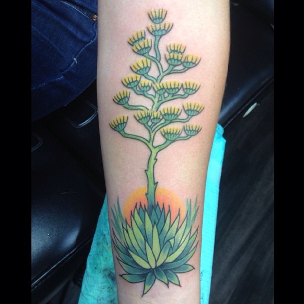 Discover 116+ agave flower tattoo