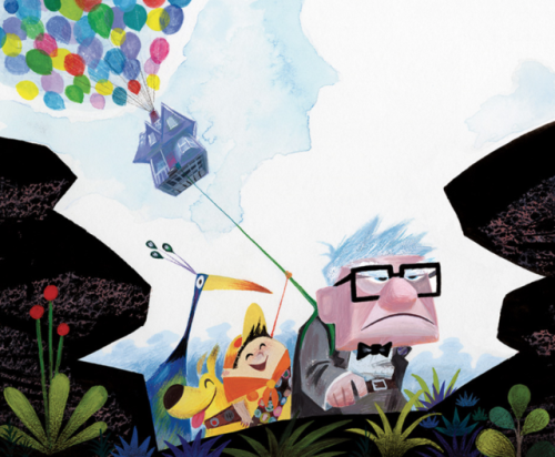 scurviesdisneyblog: Pixar Week: Up visual development by Dominique Louis, Lou Romano, Ricky Nie
