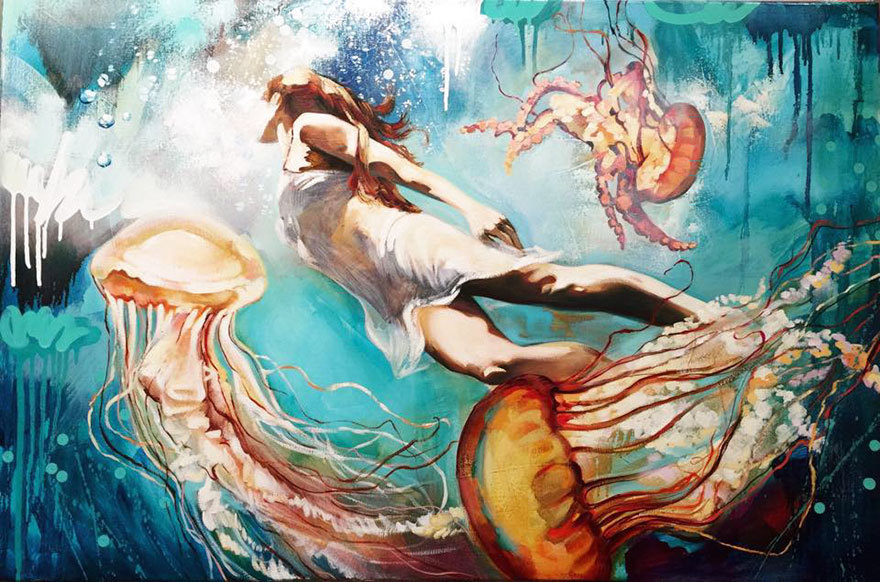 culturenlifestyle:  16 Year Old Artist Creates Hypnotic Watercolor Paintings Dimitra