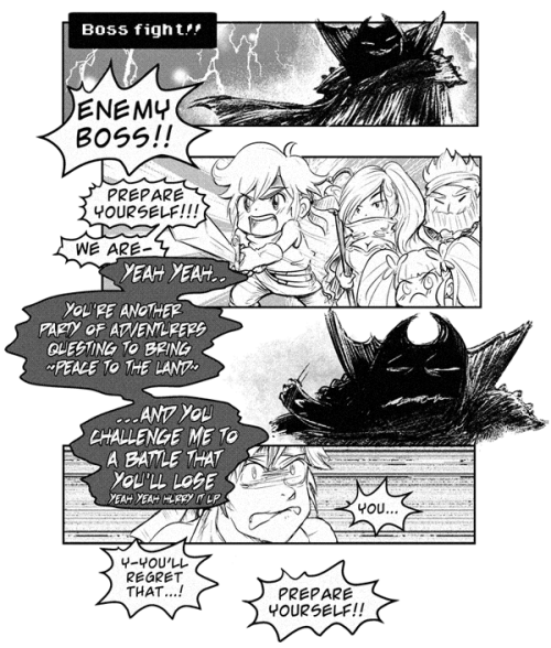 everydaycomics:  a comic about dressing for success starring RPG TEAM  … part 1…  why do fantasy classes all dress the same anyways.. who decided this…