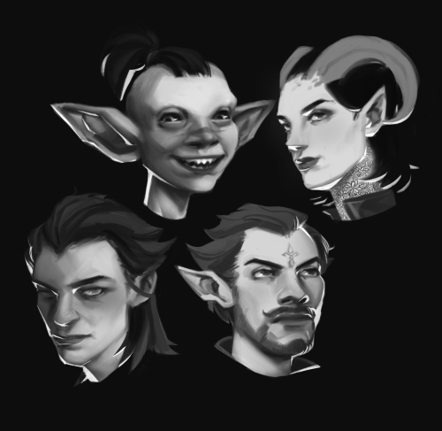 my dnd babies as they are in bg3(except for gobbo, goblins arent playable yet () but i got the gnome