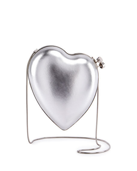 yslgirl:Saint Laurent Gray Love Box Clutch Bag$1,790.00