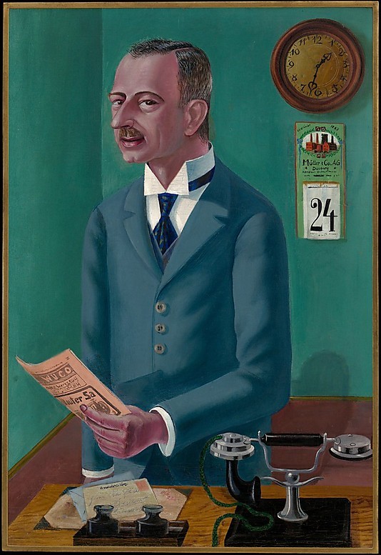 Otto Dix, The Businessman Max Roesberg, Dresden, 1922. Oil on canvas