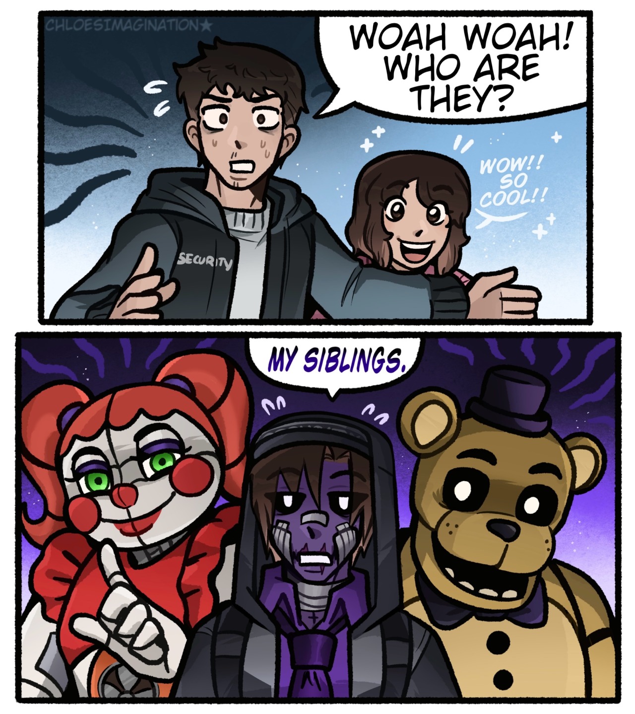 Chloesimagination — FNAF movie Mike and Abby finally meet Michael’s...