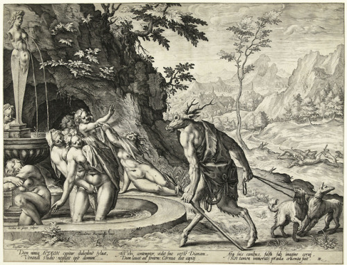 Jacob de Gheyn II (1565-1629) (after Dirck Barendsz), ‘Diana and Actaeon’, 1588-92Source