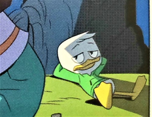mursduckproblems:Louie Duck in IDW Ducktales #1 - Big Trouble at Little Lake![Art by Andrea Greppi &