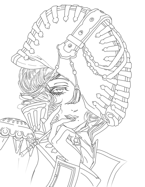 When the line is not finished, but you already can&rsquo;t wait to color it + some process