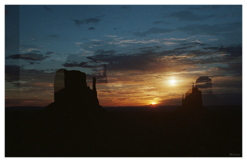 This is how you get 37 out of 36. Monument Valley at dawn. Canon FTb. 