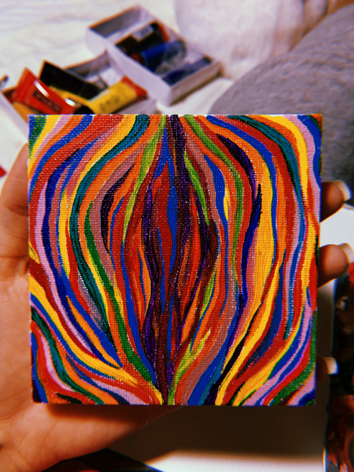 darknessblackness:Psychedelic Vulva (painted this on 16th Feb, 2020) 