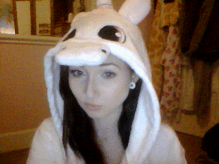 0liii:  cutiespook:  i love this kigurumi more than life  you are so adorable 