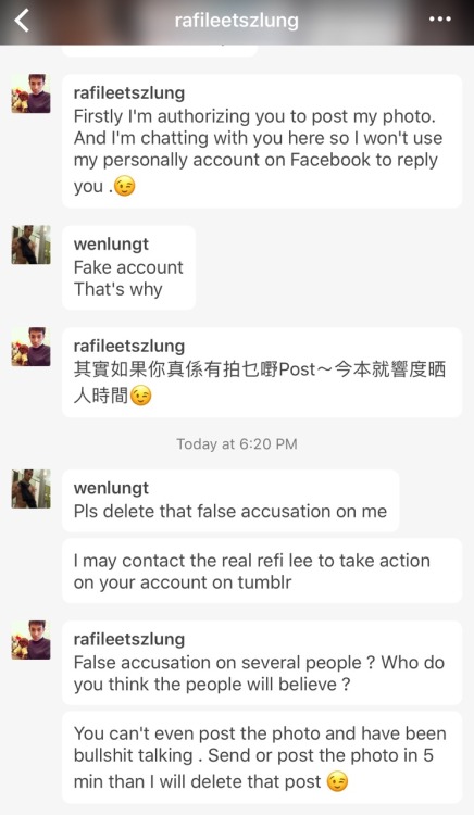wenlungt: This is a fake account of RaFi lee. Are there any rational people will force people to pos