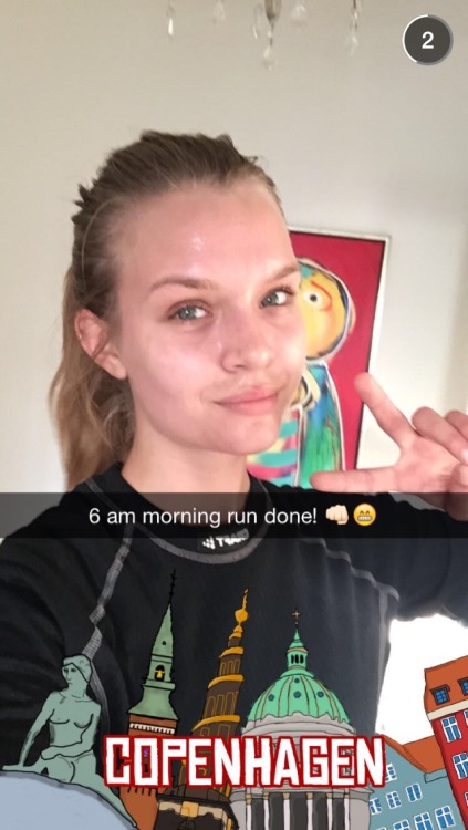 Josephine via her snapchat this morning. (@jojoskriver)